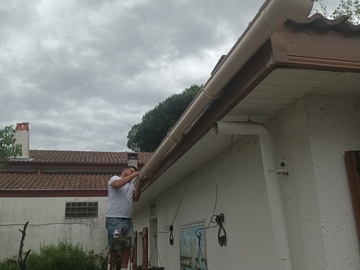 Pose de gouttière 1